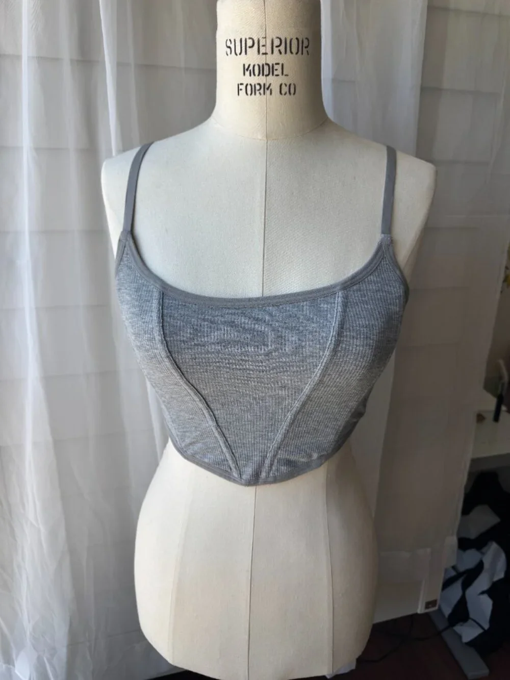 Women's Grey Corset